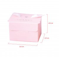 รูปกล่องของชำร่วยสีชมพู